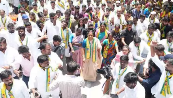 111 GO Cancellation Target announced by TRSS leader Kalvakuntla Kavitha in Moinabad