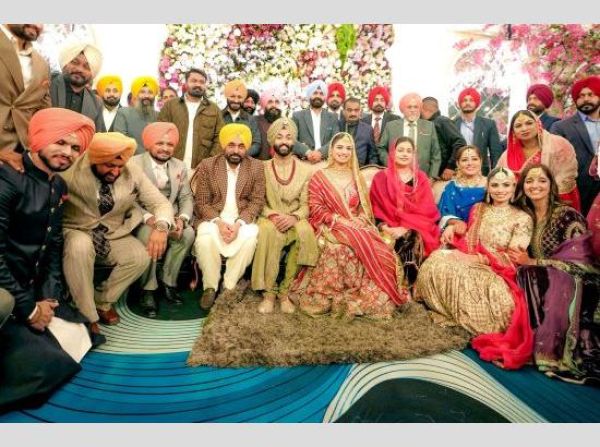 CM Bhagwant Mann attends wedding