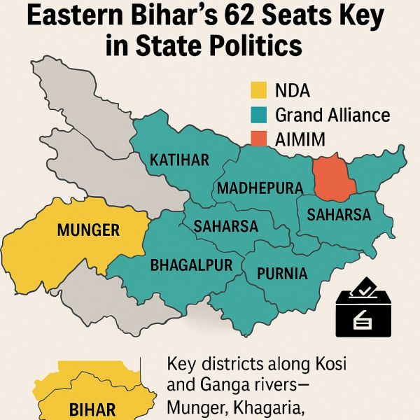 Kosi Seemanchal and Eastern Bihar’s 62 seats crucial in Bihar politics