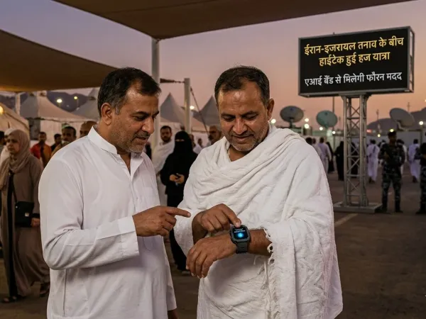 AI Bands for Hajj Pilgrimage smart wearable device for pilgrim safety