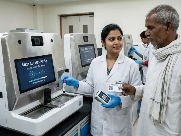 AI blood tests system at Bihar hospital for fast reports