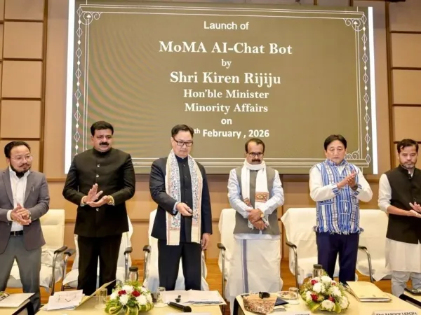 AI to monitor minority schemes app displayed on a smartphone screen