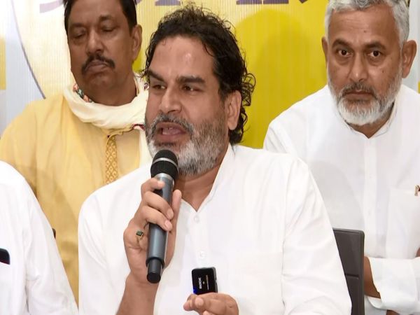 Prashant Kishor addressing media on Bihar Dy CM