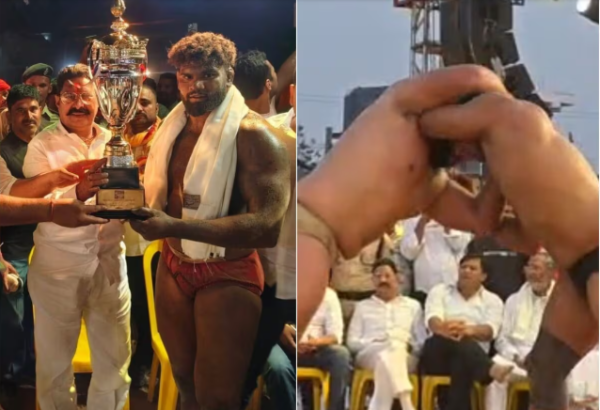 Anant Singh Mokama Dangal wrestling match with Indian wrestlers defeating Iranian opponents in Mokama