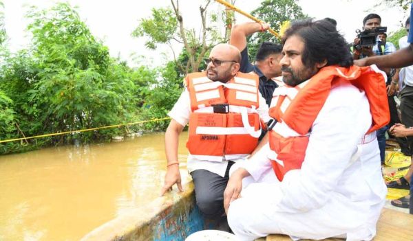 Pawan Kalyan speaking about protecting rivers and water conservation in Andhra Pradesh