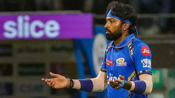 BCCI action against Hardik Pandya during IPL 2026 match between Mumbai Indians and Kolkata Knight Riders