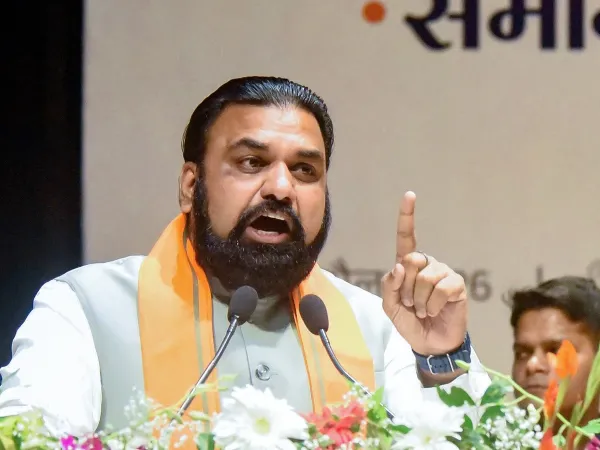 Bihar CM Samrat Choudhary Oath ceremony with Vijay Choudhary and Bijendra Yadav taking oath as Deputy CMs in Patna.