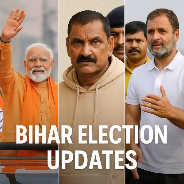 Bihar Election Updates, Bihar politics, Modi roadshow Patna, Anant Singh arrest, Rahul Gandhi Bihar campaign