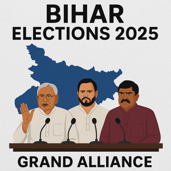 Bihar Elections 2025 Grand Alliance press meet Patna