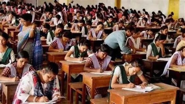 Bihar government model school with students receiving competitive exam coaching