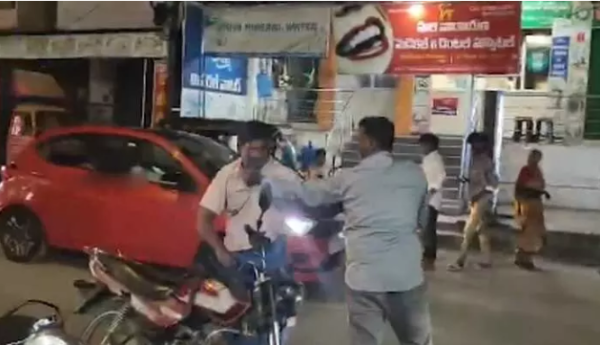 Drunk ASI arguing inside Andhra Pradesh police station while intoxicated