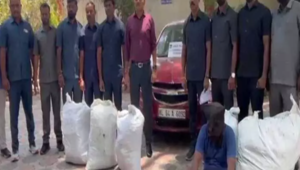 Former Constable Caught Smuggling Ganja arrested in Hyderabad with 145 kg ganja seized by police