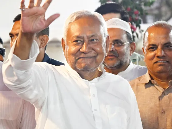 JDU National President Election Nitish Kumar addressing party leaders