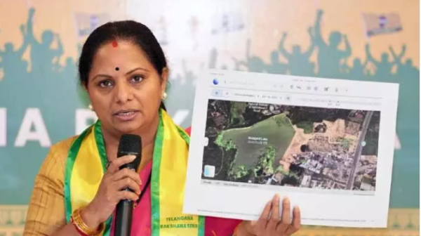 Kavitha Land Grab Allegations against Congress and BRS leaders in Telangana