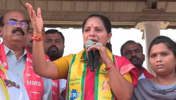 Kavitha warns Sridhar Babu during Singareni workers meeting in Telangana