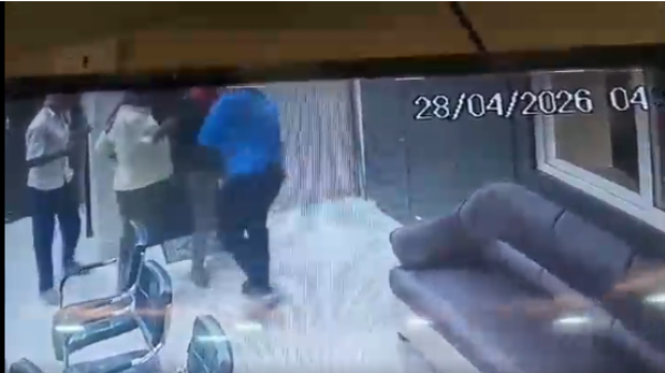 Krishna Bhushan confronted armed killers in Bhagalpur office attack captured on CCTV