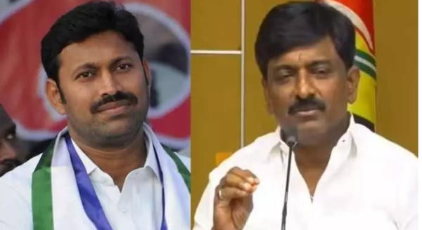 MP Avinash Reddy strongly counters TDP leader BTech Ravi during a political exchange in Andhra Pradesh.