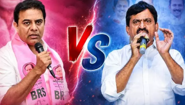 Minister Ponguleti Counters KTR Remarks during a media interaction in Telangana