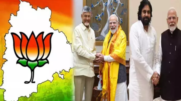 Modi Mark Politics in Telangana – Narendra Modi meeting Chandrababu Naidu in Hyderabad