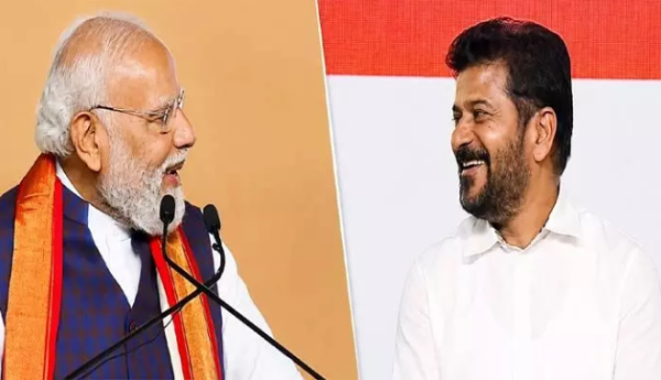 Modi’s ‘Join Me’ Remark to Revanth Reddy during Hyderabad event
