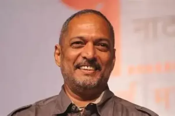 Nana Patekar addressing media about relief efforts