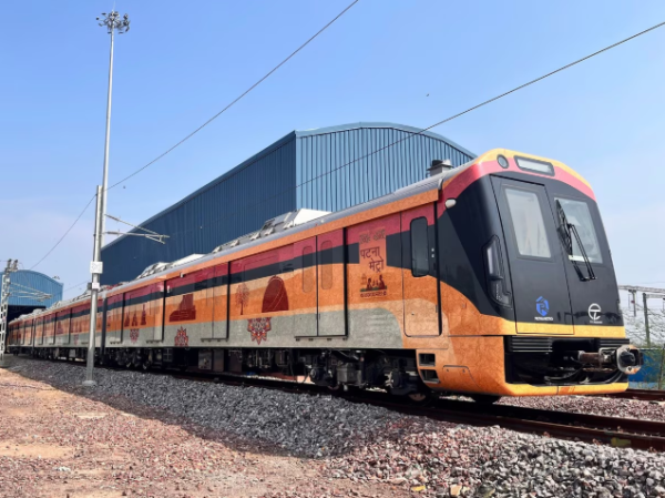 Patna Metro Bhootnath to Malahi Pakri route metro train