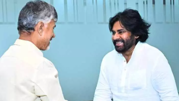 Pawan Kalyan-Chandrababu Meeting at Amaravati Secretariat