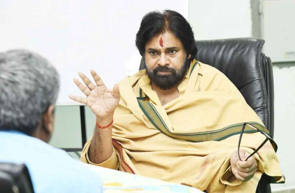 Pawan Kalyan reviewing Gostani River pollution and discussing action against industries