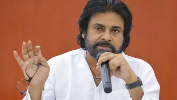 Pawan Kalyan reviewing pollution-free Godavari Pushkaralu 2027 preparations with officials