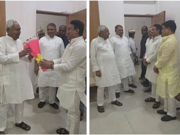 RJD MLA Faisal Rahman meets Nitish Kumar in Patna