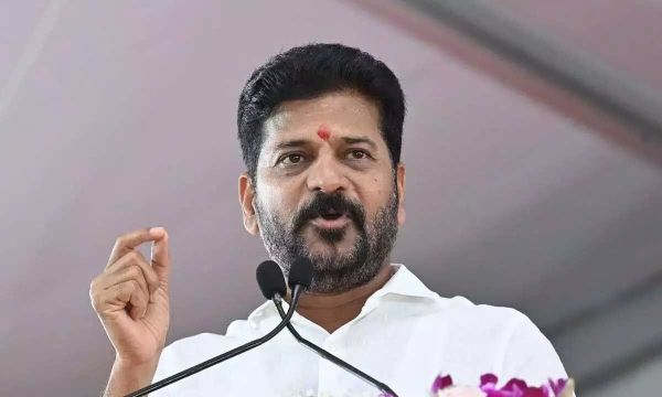Revanth Reddy BJP Office Warning during public meeting in Asifabad over paddy procurement issue