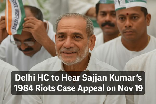Sajjan Kumar 1984 Riots Case Hearing on November 19
