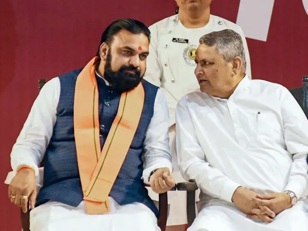 Samrat Cabinet Expansion: Deputy CM Vijay Chaudhary speaks to media in Bihar