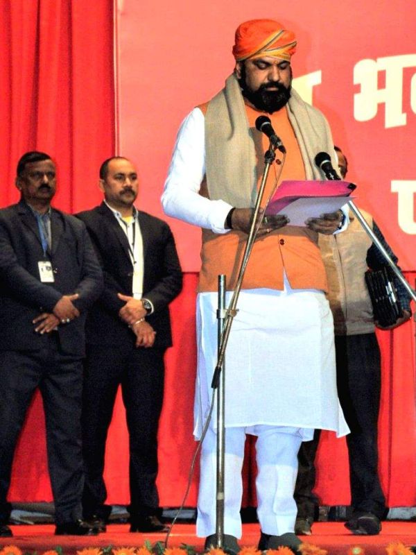 Samrat Choudhary Oath Video: Bihar CM Samrat Choudhary taking oath at the swearing-in ceremony