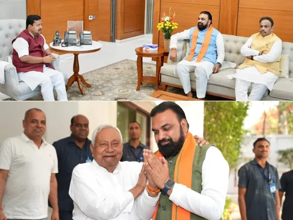 Samrat Choudhary cabinet expansion meeting with Nitin Nabin and Vinod Tawde