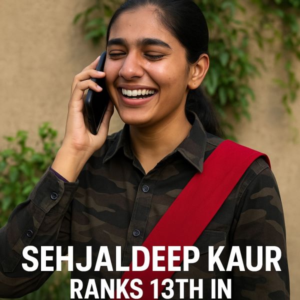 Sehjaldeep Kaur NDA merit list achiever from Hoshiarpur, Punjab