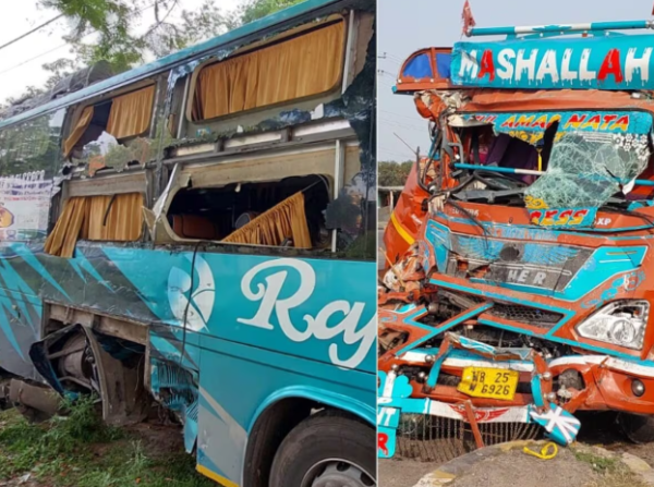 Siliguri to Patna bus accident after sleeper bus collides with mini truck in Bihar