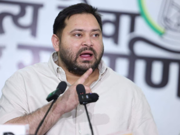 Tejashwi Yadav saying Bihar government run from Delhi while criticising Samrat Choudhary
