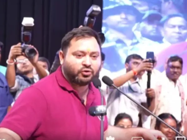 Tejashwi Yadav says BJP will run Bihar government with remote from Gujarat during speech in Patna