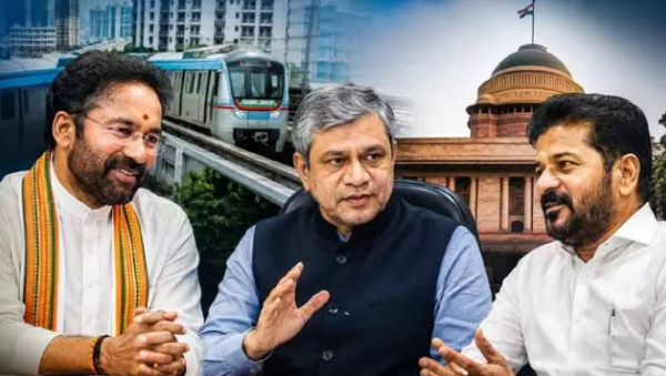 Telangana Politics meeting with Revanth Reddy, Kishan Reddy and Ashwini Vaishnaw in Delhi