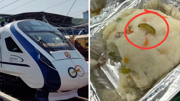 Vande Bharat food worms found in curd and dal served to passengers