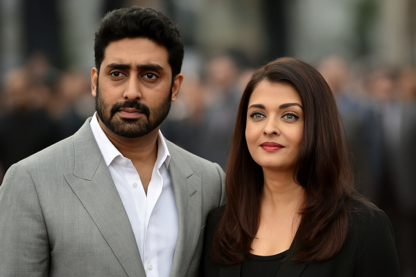 Abhishek Bachchan and Aishwarya Rai Bachchan during a public appearance, both now protected by court orders on personality rights