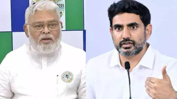 Ambati Rambabu takes potshots at Lokesh during a political speech in Guntur