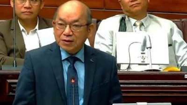 Mizoram Home Minister addressing press on attacks against Christians