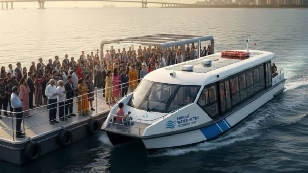 Modern air conditioned water metro ferry service set to launch in Mumbai for daily commuters