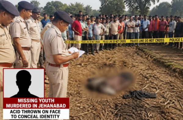 Missing Youth Murdered in Jehanabad case where victim’s face was burned with acid to hide identity
